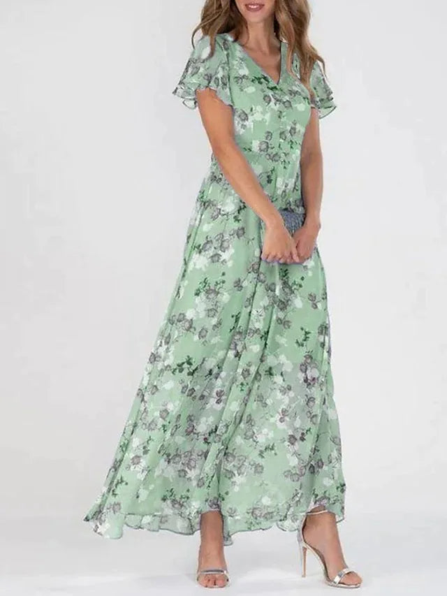 Luvik | Maxi mekko kukkakuviolla
