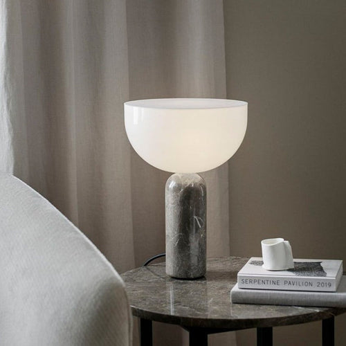 Luvikno | MarbleLuxe Lamp - Luksuriøs Marmor Bordlampe med Gyldne Akenter