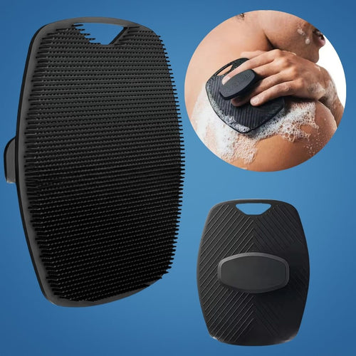 PureGlide | Silicon Kroppeskrubber – Antimikrobiell Eksfoliering – Hurtigtørkende Hygienisk Design – Følsom Hud Dushåndtering Luvikno