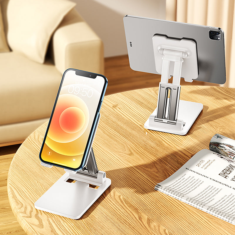 Luvikno | Justerbar Ergonomisk Sammenleggbar Tablet/Telefon Stativ