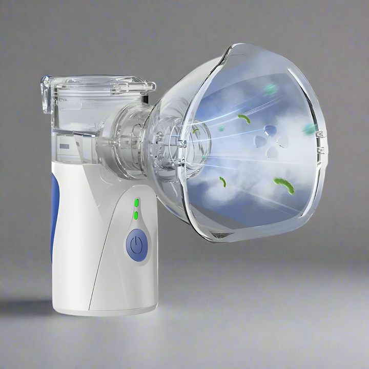 Luvikno | Bærbar ultrasonisk forstøver | Dual inhalasjonsalternativer for forkjølelse, influensa, astma og respiratorisk lindring