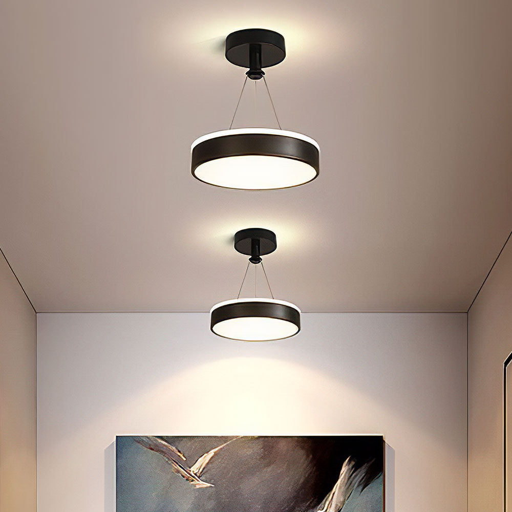 Slank Moderne Metall LED Pendel Taklamper Luvikno