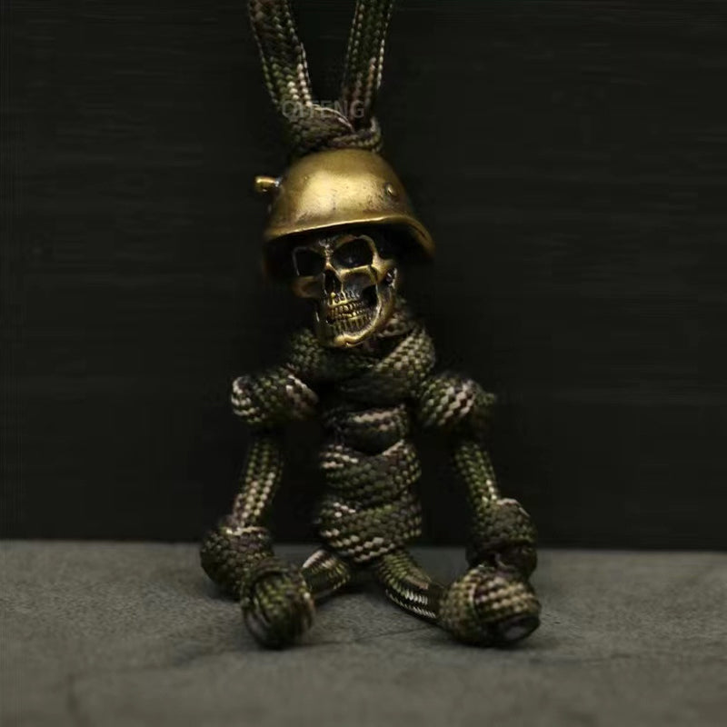 Luvikno | Skeleton Soldier Paracord Nøkkelring