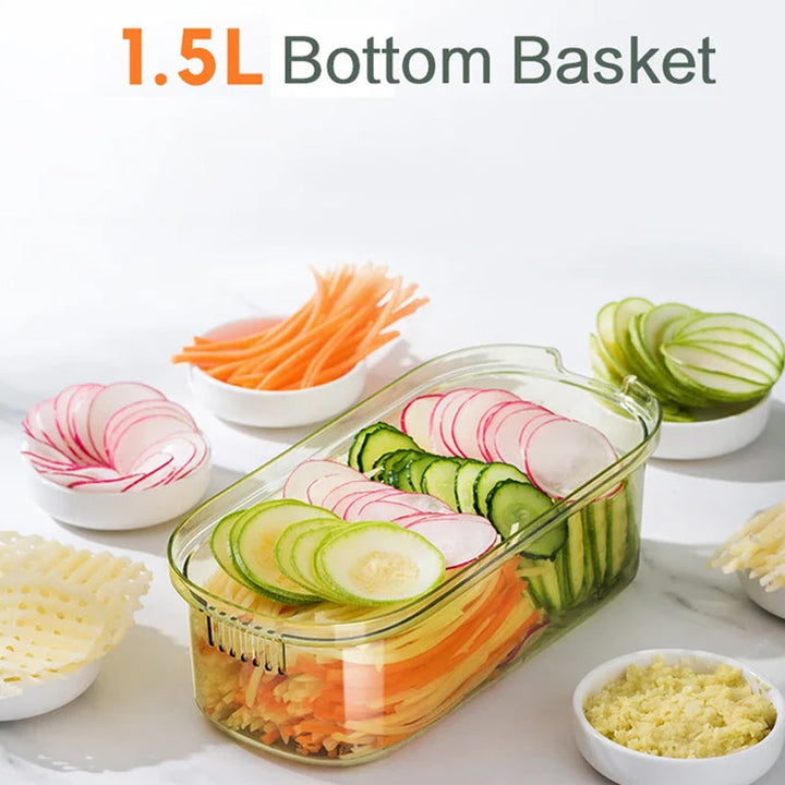 Multi-Purpose Grønnsaksskiver Kuttersett | Luvikno