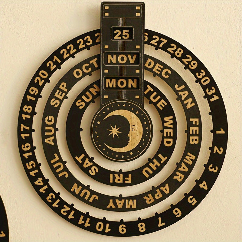 Tre roterende sirkulær evig kalender | Luvikno
