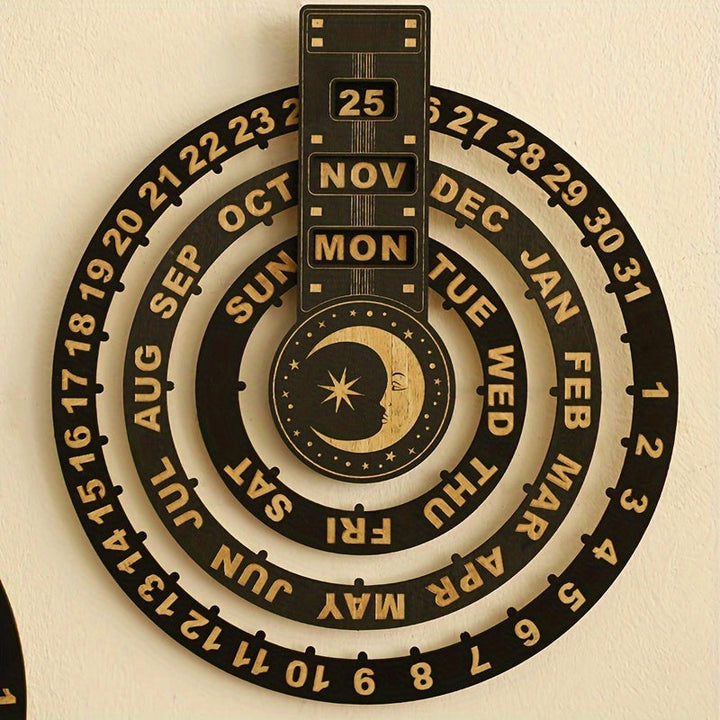 Tre roterende sirkulær evig kalender | Luvikno