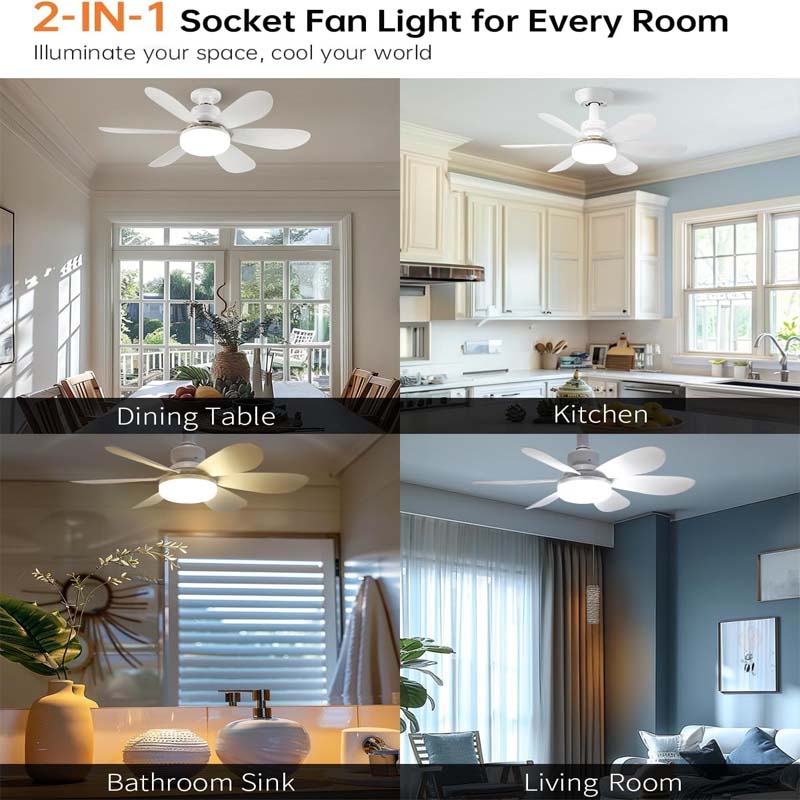 Takvifte med LED-lampe | Luvikno