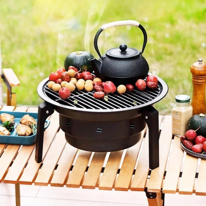 Bærbar Non-Stick Elite Adventure Campinggrill | Luvikno