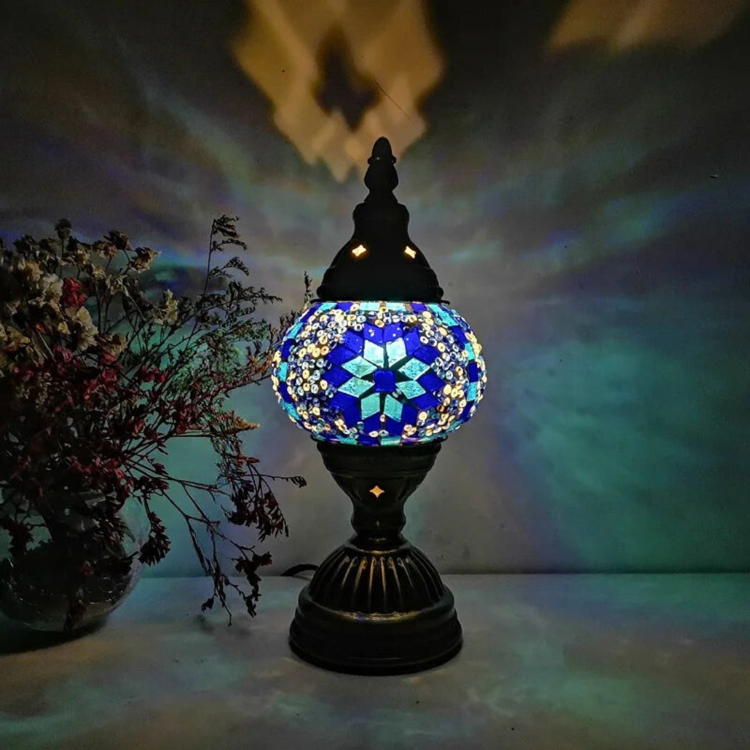 Mosaikk Fargerik Mønster Bordlampe Luvikno