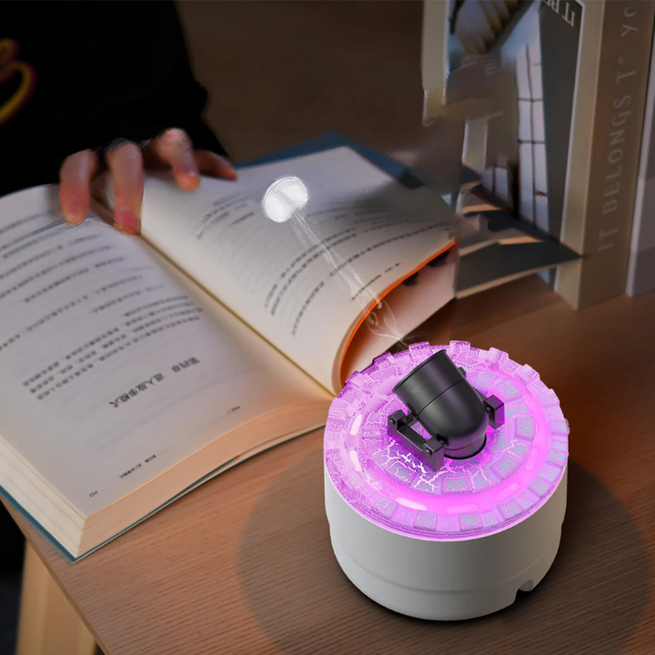 Vulkanisk Luftfukter med LED Lys og Aromaterapi - Kreativ Aroma Diffuser for Hjem og Kontor, Luftrensere med Atmosfærisk Belysning | Luvikno