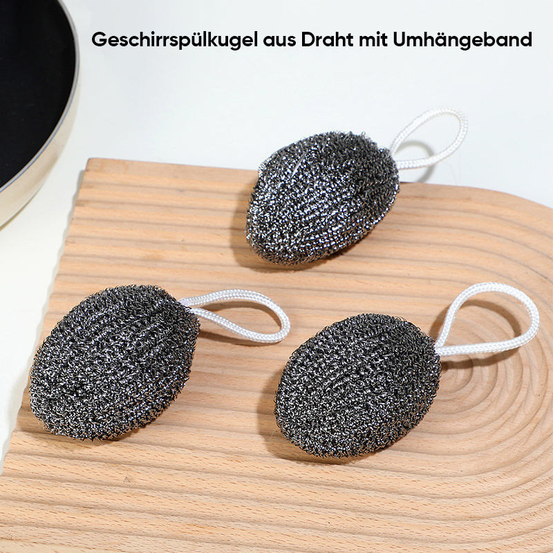 Wire dishwashing ball with carrying strap | Luvikno