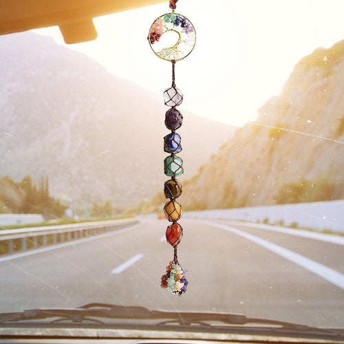 7 Chakra Stein Healing Crystal Tree of Life Dekorasjon | Luvikno