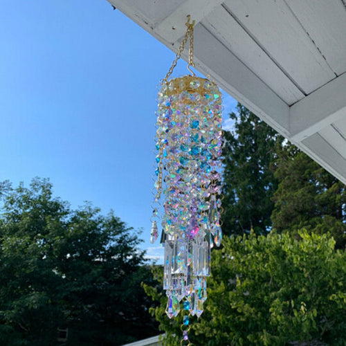 Aurora Crystal Glass Vindspill | Luvikno
