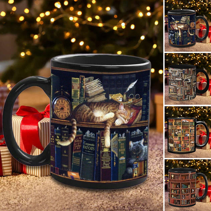 Kat Bok Elsker Keramisk Kaffe Krus | Luvikno