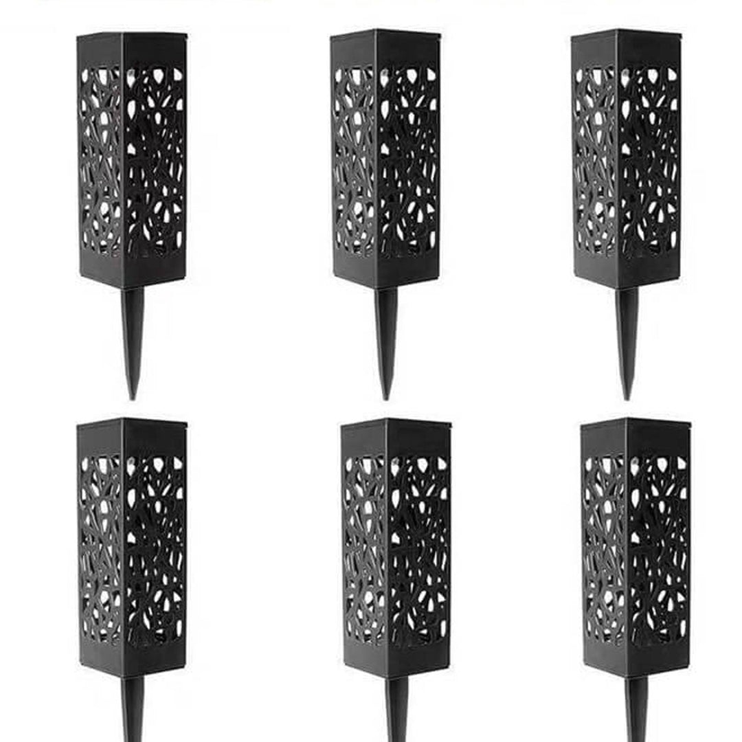 Kreativ Hullete Square Column LED Utendørs Gress Innsett Landskapslys | Luvikno