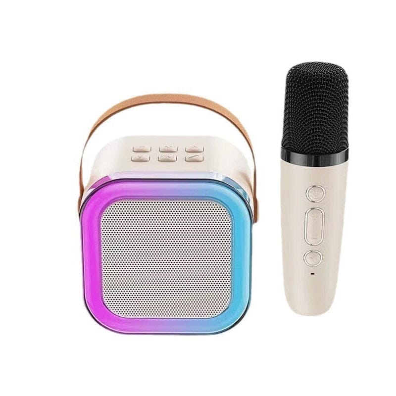 Mini karaoke maskin med trådløse mikrofoner | Luvikno