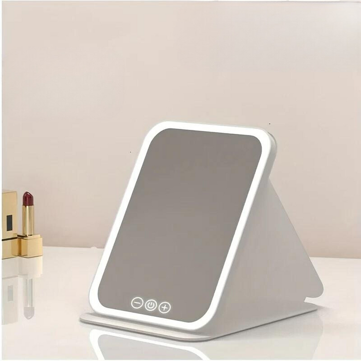 GlowMirror – LED sminkespeil med USB-ladebolle