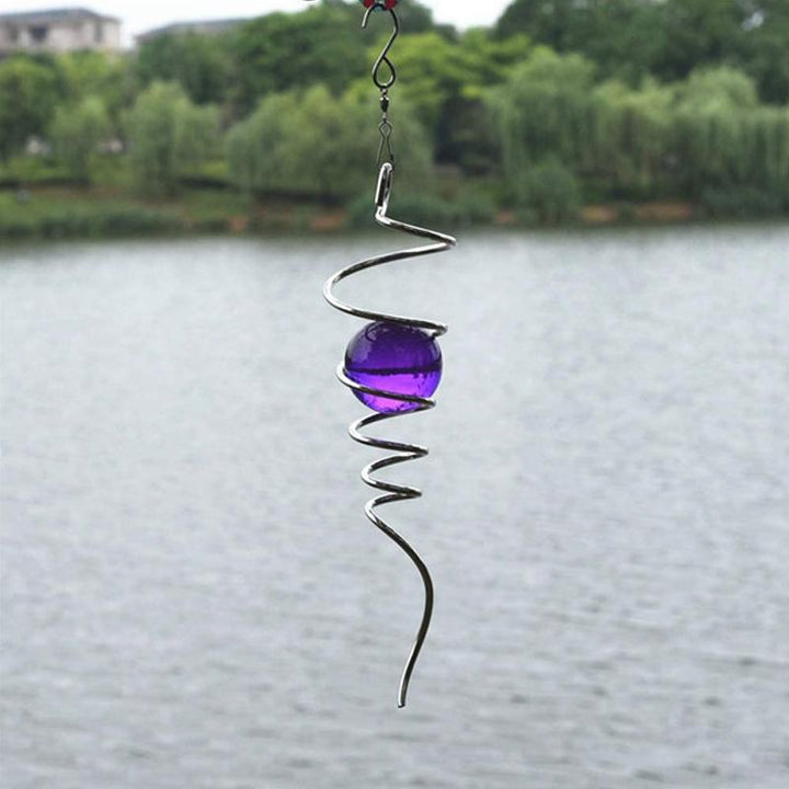 Spiral Crystal Ball Pendant | Luvikno
