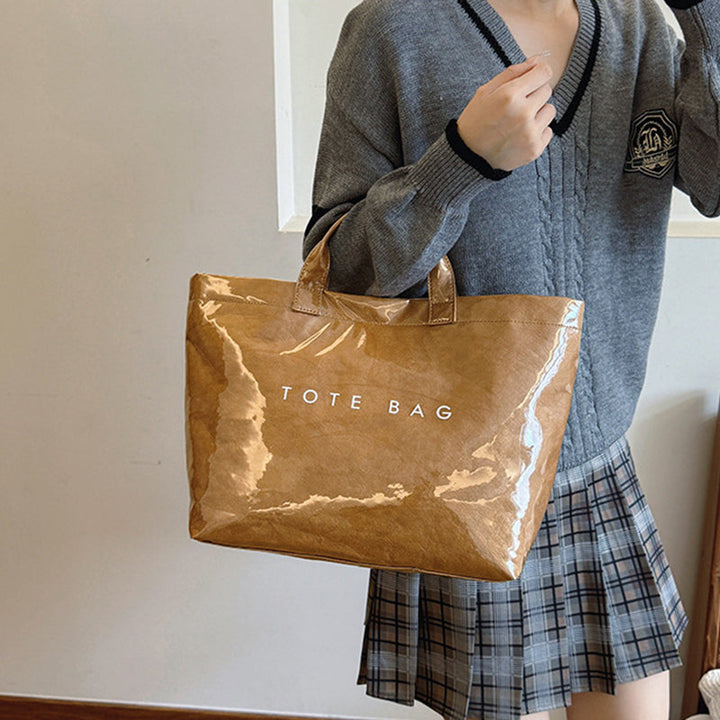 Kvinner Bokstavtrykk Tote Bag | Luvikno