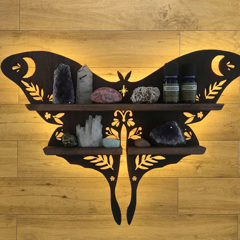 Luna Moth Lampe Krystallhyller | Luvikno