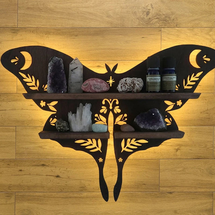Luna Moth Lampe Krystallhyller | Luvikno