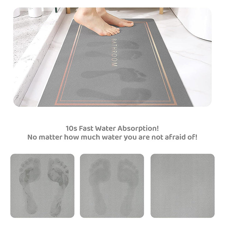 Minimalist Super Absorbent Quick Drying Bath Mat | Luvikno