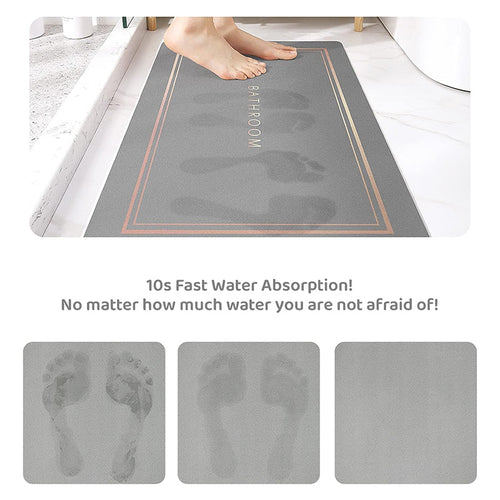 Minimalist Super Absorbent Quick Drying Bath Mat | Luvikno