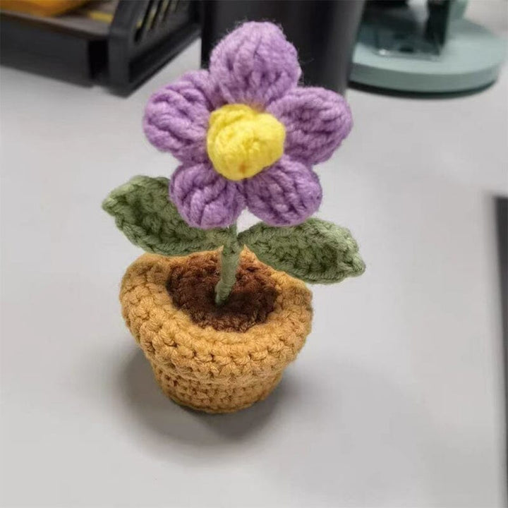 Luvikno | Håndlaget strikkede blomster