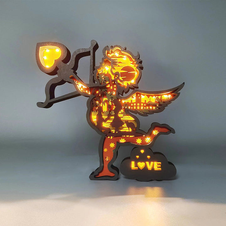 Valentinsdag 3D Treutskjæringer Ornamenter | Luvikno
