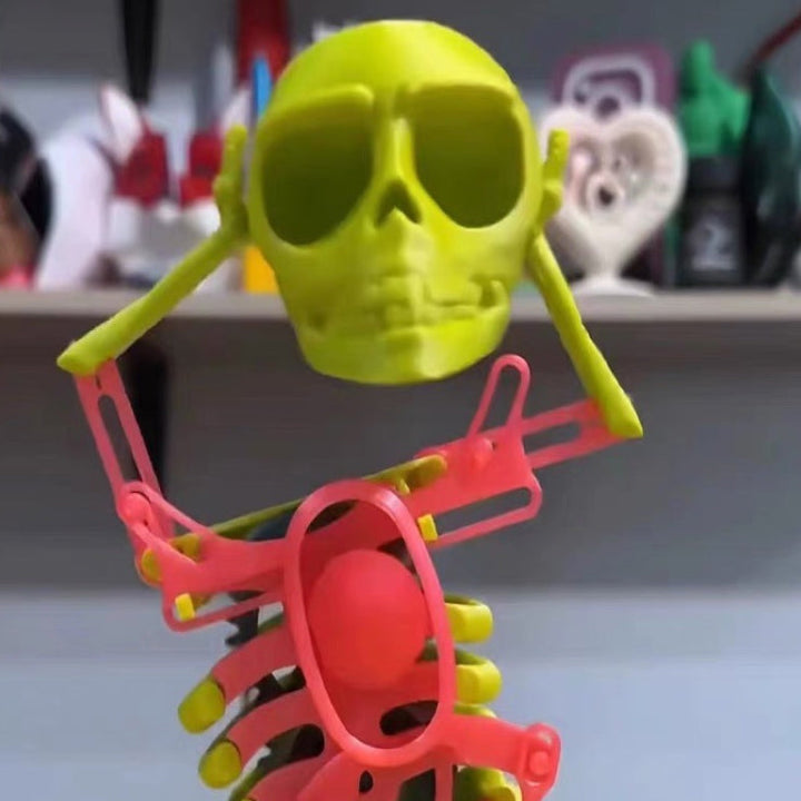 Dancing and Swinging 3D Skull Toy | Luvikno