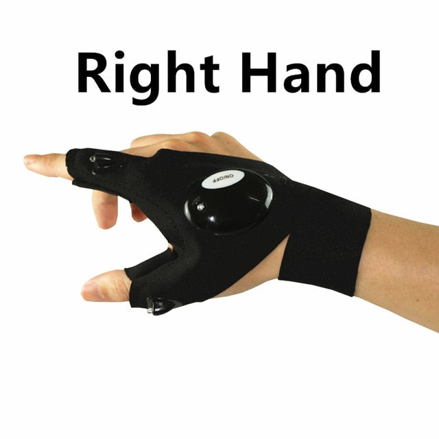 Fingerless hanske LED lommelykt | Luvikno