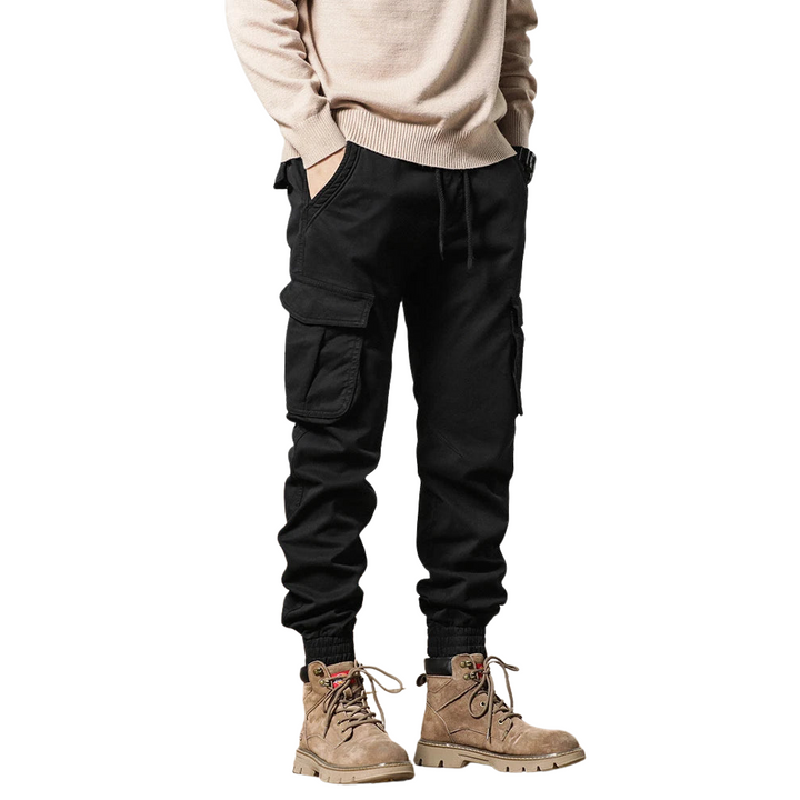 Luvik | Vinter Cargo-Bukser for menn med fleece-fôr - Slim Fit & elastisk liv।