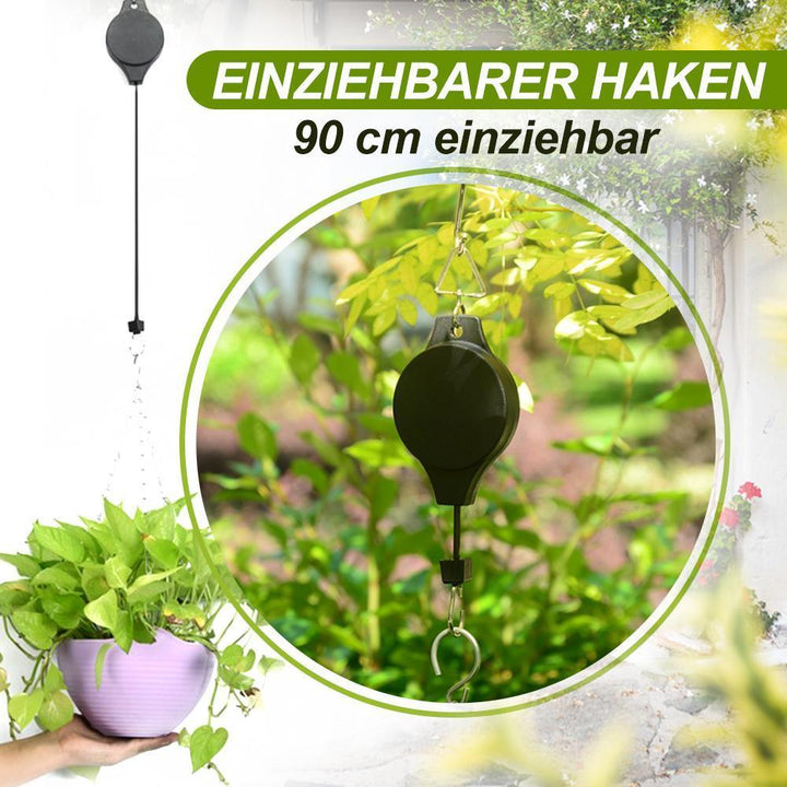 Retractable Hook, Plant Pulley for Garden Pots and Bird Feeder | Luvikno