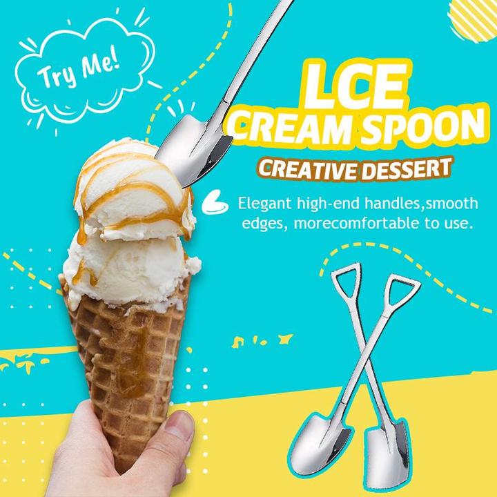 Kreativ Dessert Iskrem 304 Rustfritt Stål Spade Skje | Luvikno