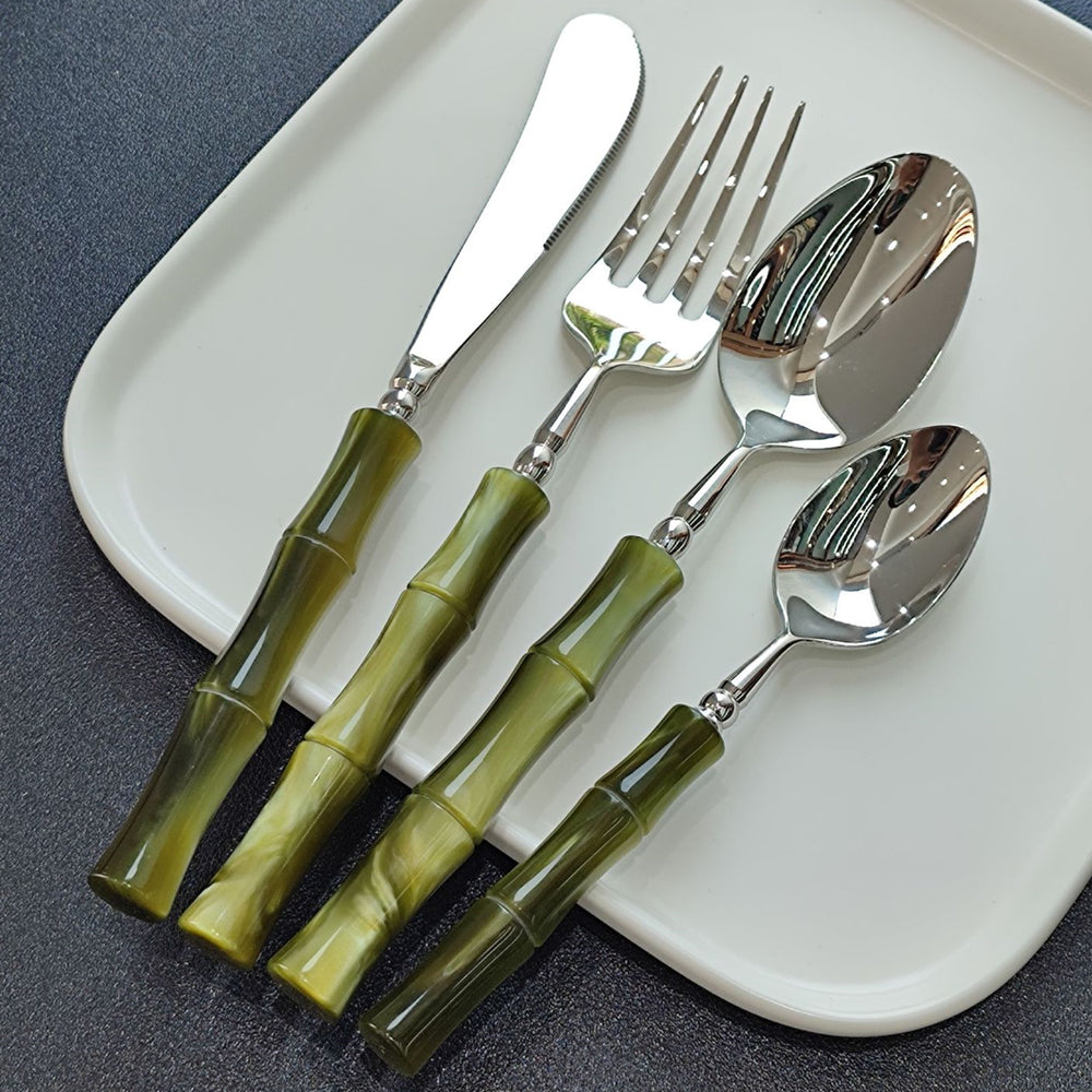 Zen Green Bamboo Bestikksett | Luvikno