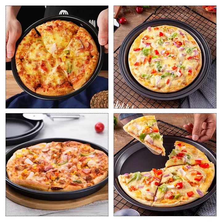 Sett av 3 Pizzapanner Non-Stick Luvikno