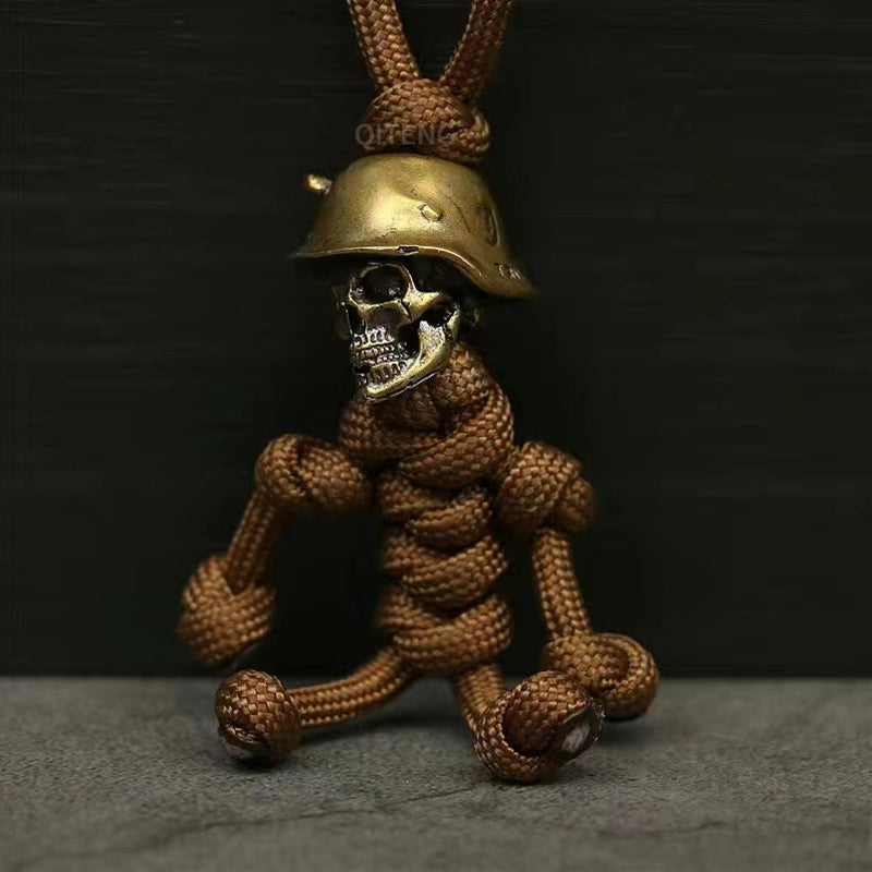 Luvikno | Skeleton Soldier Paracord Nøkkelring