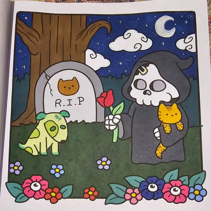 Spooky Cutie: Fargebok for Voksne og Tenåringer | Luvikno