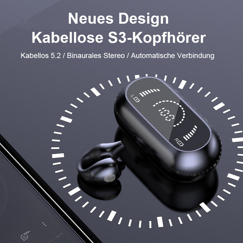 Luvikno | Trådløs Øreklips Bluetooth Headset