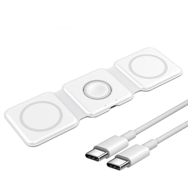 3 i 1 Trådløs Magnetisk Lader | Luvikno