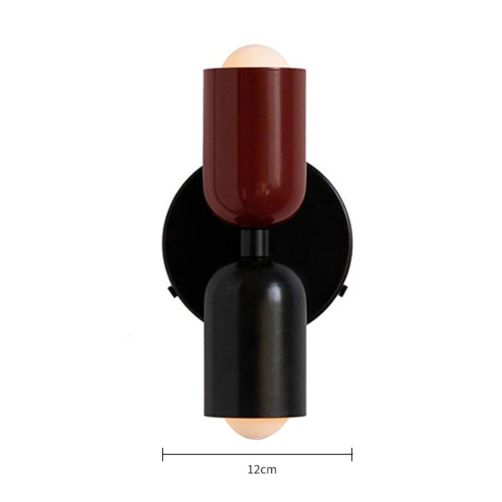 Vegglampe Moderne Dobbel Glass Vegglampe Luvikno
