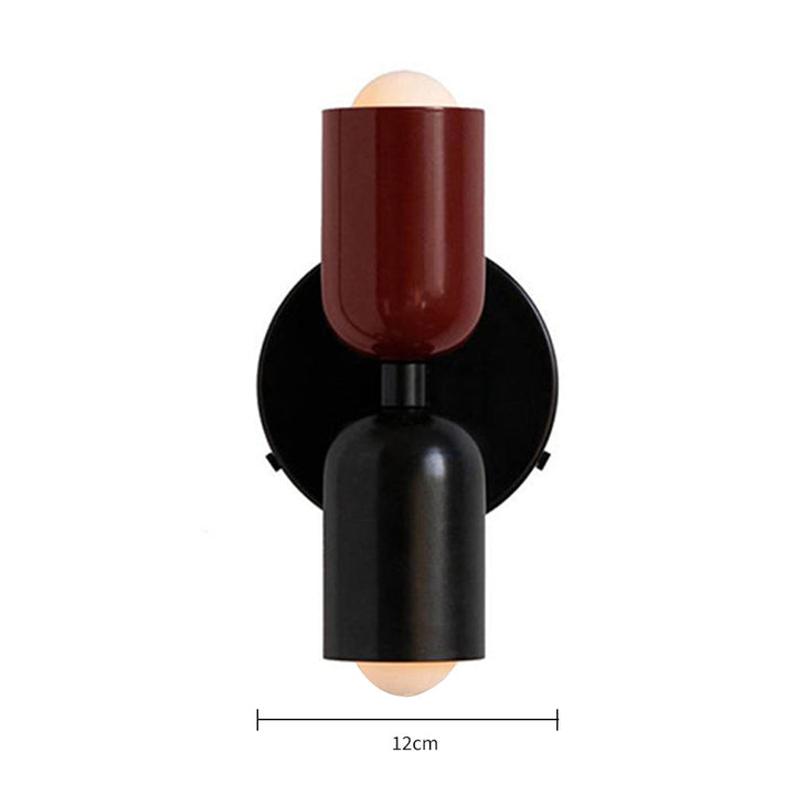 Vegglampe Moderne Dobbel Glass Vegglampe Luvikno
