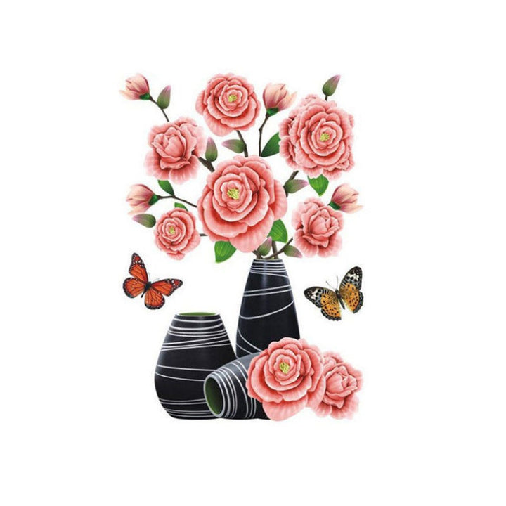 DIY Plantevase 3D Stereo Klistremerker Selvklebende | Luvikno
