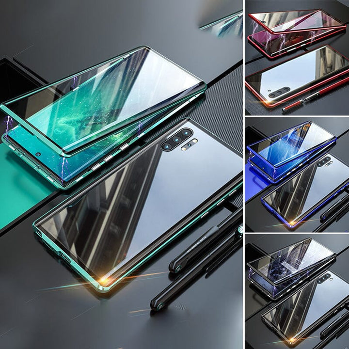 Luvikno | Samsung magnetisk herdet glass dobbelt-sidig telefondeksel