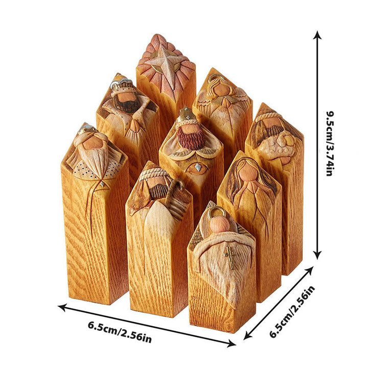 Heaven Nativity Tree Pillar Statues | Luvikno
