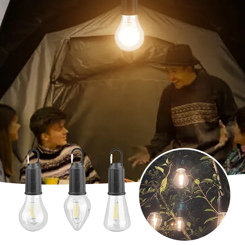 Luvikno | Retro Ny Utendørs Camping Type-C Lading Lyspære