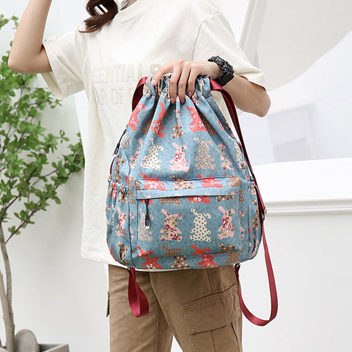 Drawstring skulderveske i etnisk stil | Luvikno