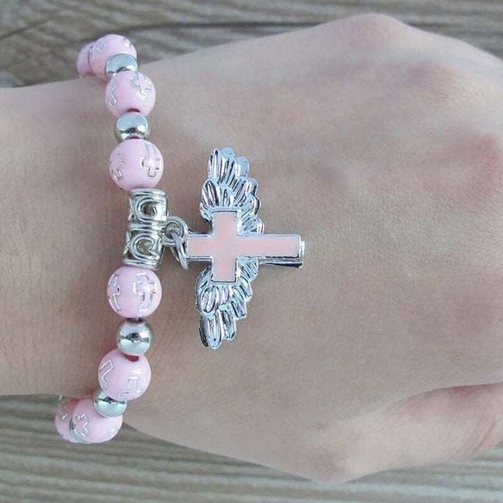 Luvikno | Engel Vinge Kors Armbånd