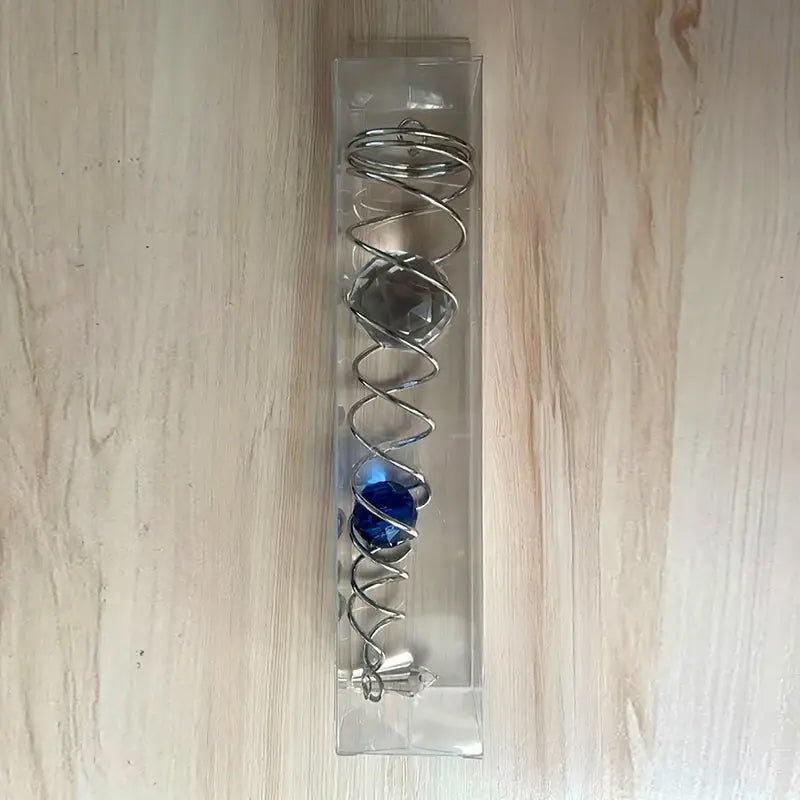 Vindklokker Dekor Krystall Sentralkule Spiral Hale Vindspinner Stabiliser | Luvikno