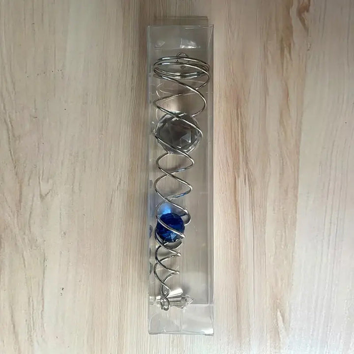 Vindklokker Dekor Krystall Sentralkule Spiral Hale Vindspinner Stabiliser | Luvikno
